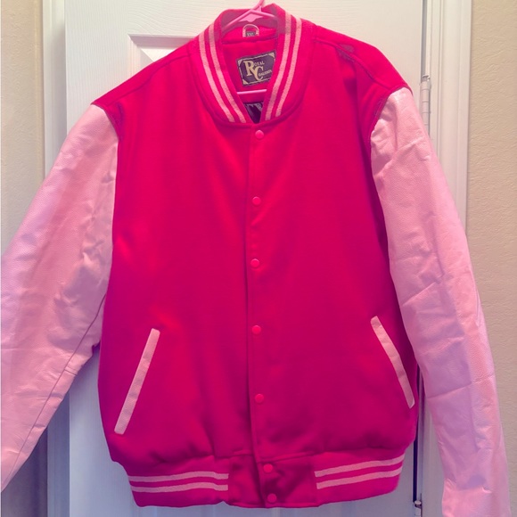 Pink Varsity Jacket. BARBIE colors - Picture 3 of 3
